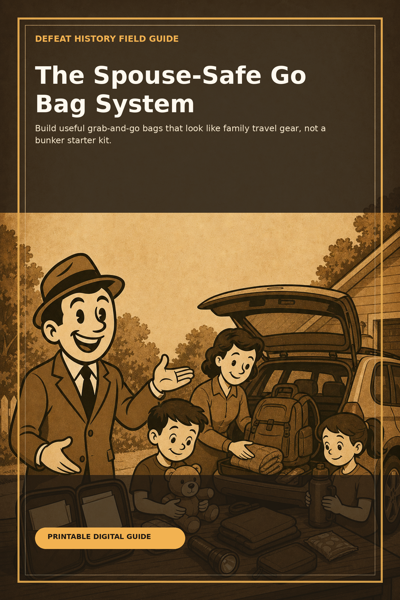 The Spouse-Safe Go Bag System digital guide cover