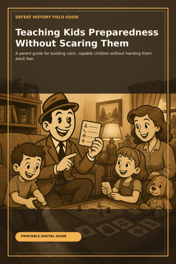 Teaching Kids Preparedness Without Scaring Them digital guide cover
